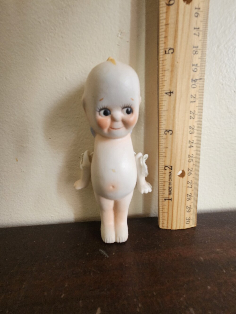 Antique Bisque Kewpie Doll 5" - Jointed Arms. Nice.